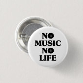KEIN MUSIKKEIN LEBEN BUTTON (Vorne & Hinten)
