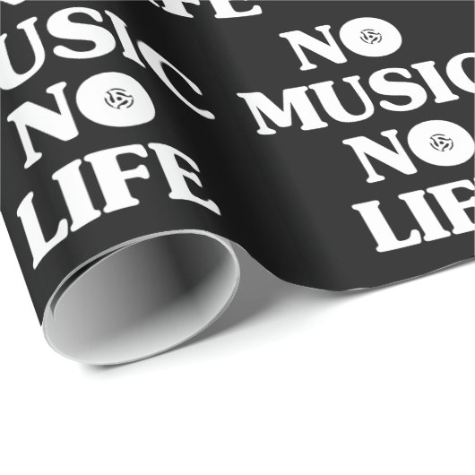 KEIN MUSIKKEIN LEBEN GESCHENKPAPIER (Rolleneckpunkt)