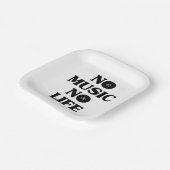 KEIN MUSIKKEIN LEBEN PAPPTELLER (Gewinkelt)