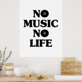 KEIN MUSIKKEIN LEBEN POSTER (Küche)