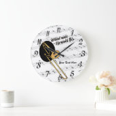 Kein Musikleben wäre eine flache WallClock Große Wanduhr (Zuhause)