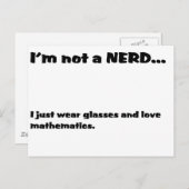 Kein NERD... Postkarte (Vorne/Hinten)