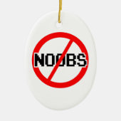 KEIN NOOBS - Affe des Aussenseiters/hacker/pc/code Keramikornament (Vorne)