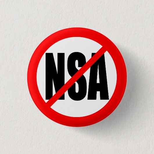 "KEIN NSA " BUTTON (Vorderseite)