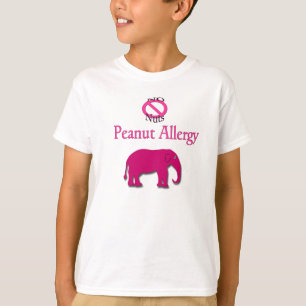 Kein Nuts Erdnuss-Allergie-Elefant-Shirt T-Shirt