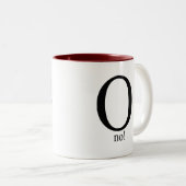 Kein O Zweifarbige Tasse (VorderseiteRechts)