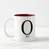 Kein O Zweifarbige Tasse (Links)