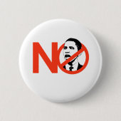 KEIN OBAMA/ANTI-OBAMA BUTTON (Vorderseite)