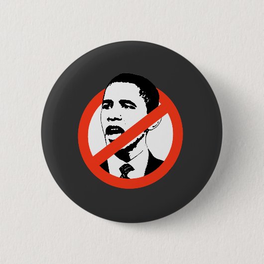 Kein Obama/Anti-Obama-T - Shirt Button (Vorderseite)