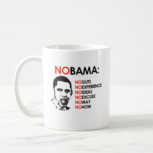 KEIN OBAMA, KEINE WEISE KAFFEETASSE (Links)