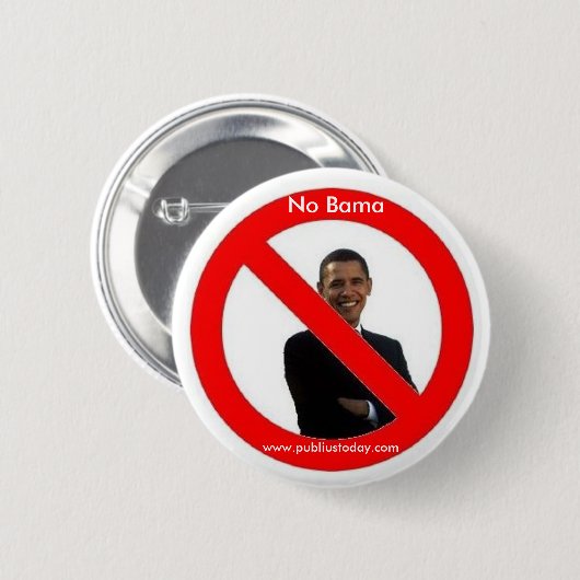 Kein Obama-Knopf Button (Vorne & Hinten)
