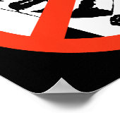 Kein Obama-Poster / Anpassen Ihres Textes Poster (Ecke)