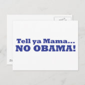 Kein Obama! Postkarte (Vorne/Hinten)
