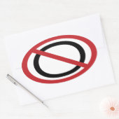 Kein Obama-Sticker Ovaler Aufkleber (Umschlag)