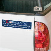 Kein Obamacare "fischartiger" Autoaufkleber (Auf Lkw)