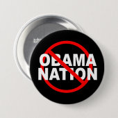 KEIN ObamaNation Knopf Button (Vorne & Hinten)