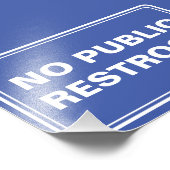 Kein öffentliches Unternehmen Fotodruck (Ecke)