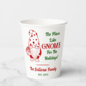 Kein Ort wie Geburtsdatum Pappbecher (Rückseite)