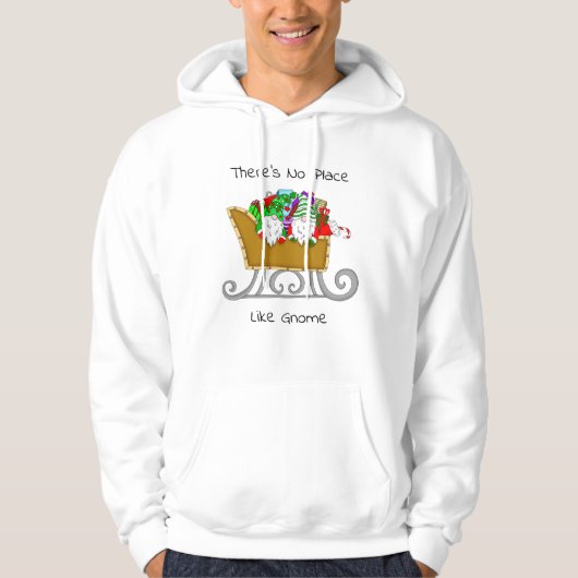 Kein Ort wie Gnome, Weihnachten Hoodie (Vorderseite)