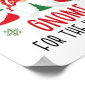 Kein Ort wie Gnome zu Weihnachten Poster (Ecke)