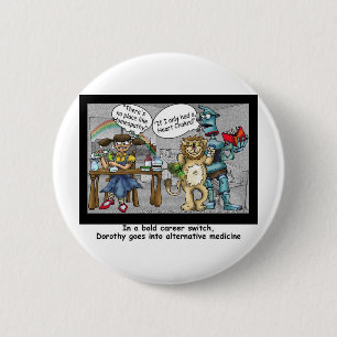 Kein Ort wie Homöopathie Funny Cartoon Geschenke & Button