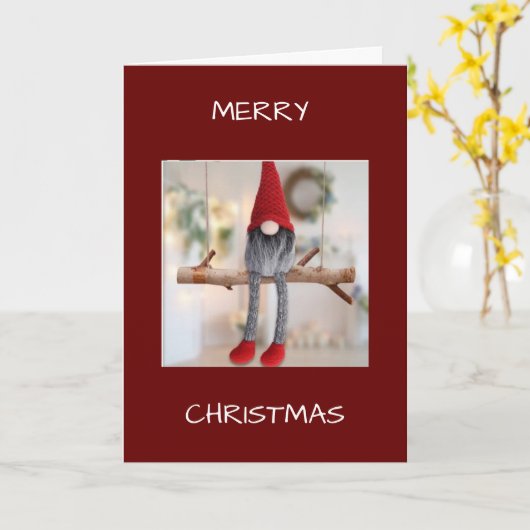 KEIN ORT WIE ZUHAUSE/CHRISTMAS AUS EINEM GNOME KARTE (Gelbe Blume)