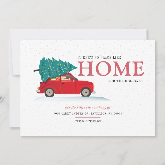 Kein Ort wie Zuhause, den wir in der Urlaubsbewegu Ankündigung (Vorderseite)