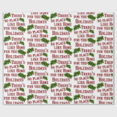 Kein Ort wie Zuhause für die Ferien Geschenkpapier (Flach)