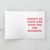 Kein Ort wie Zuhause für die Weihnachtskarte Karte (Innenseite)