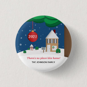 Kein Ort wie Zuhause - individualisierbare Winters Button