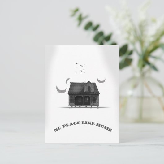Kein Ort wie Zuhause Postkarte (Stehend Vorderseite)