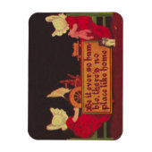 Kein Ort wie Zuhause Sunbonnet Babys Magnet (Vertikal)