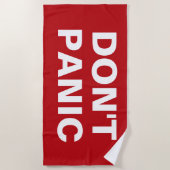KEIN PANIC Beach Handtuch (Vorderseite)