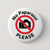 Kein Paparazzi bitte - keine Fotos Button (Vorderseite)