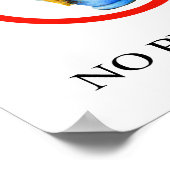 Kein Parfum-Zeichen, Handzeichen Poster (Ecke)