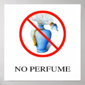 Kein Parfum-Zeichen, Handzeichen Poster (Vorne)