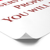 KEIN PARKEN, ABSCHREIBEN, Hinzufügen oder Bearbeit Poster (Ecke)