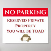 KEIN PARKEN, ABSCHREIBEN, Hinzufügen oder Bearbeit Poster (Vorne)