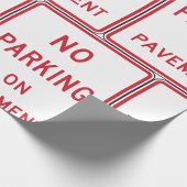 Kein Parken auf dem Straßenverkehrszeichen Geschenkpapier