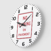Kein Parken auf dem Straßenverkehrszeichen Große Wanduhr (Winkel)