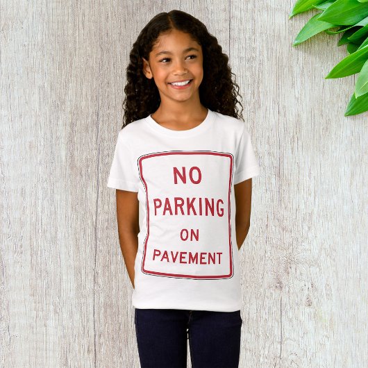 Kein Parken auf dem Straßenverkehrszeichen T-Shirt