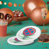 Kein Parking Road Sign Red Blue Verkehrszeichen Pappteller