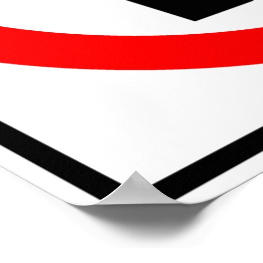 Kein Parkplatz Autobahnzeichen Poster (Ecke)