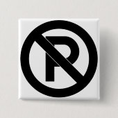 kein Parksymbol Button (Vorderseite)