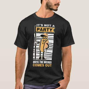Kein Party, bis die Dackel das Party der Wurst her T-Shirt