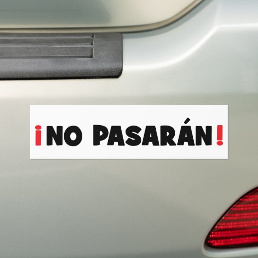 Kein Pasaran! Autoaufkleber (Auf Auto)