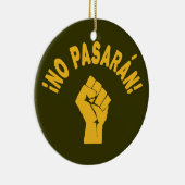 Kein Pasaran - Sie werden nicht vorbeikommen Keramik Ornament (Rechts)