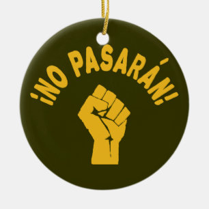 Kein Pasaran - Sie werden nicht vorbeikommen Keramik Ornament