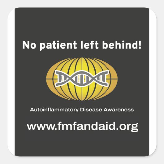 Kein Patient Verlassen Hinter-Aufkleber Quadratischer Aufkleber (Vorderseite)