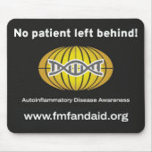 Kein Patient Verlassen hinter Logo Mousepad (Vorne)